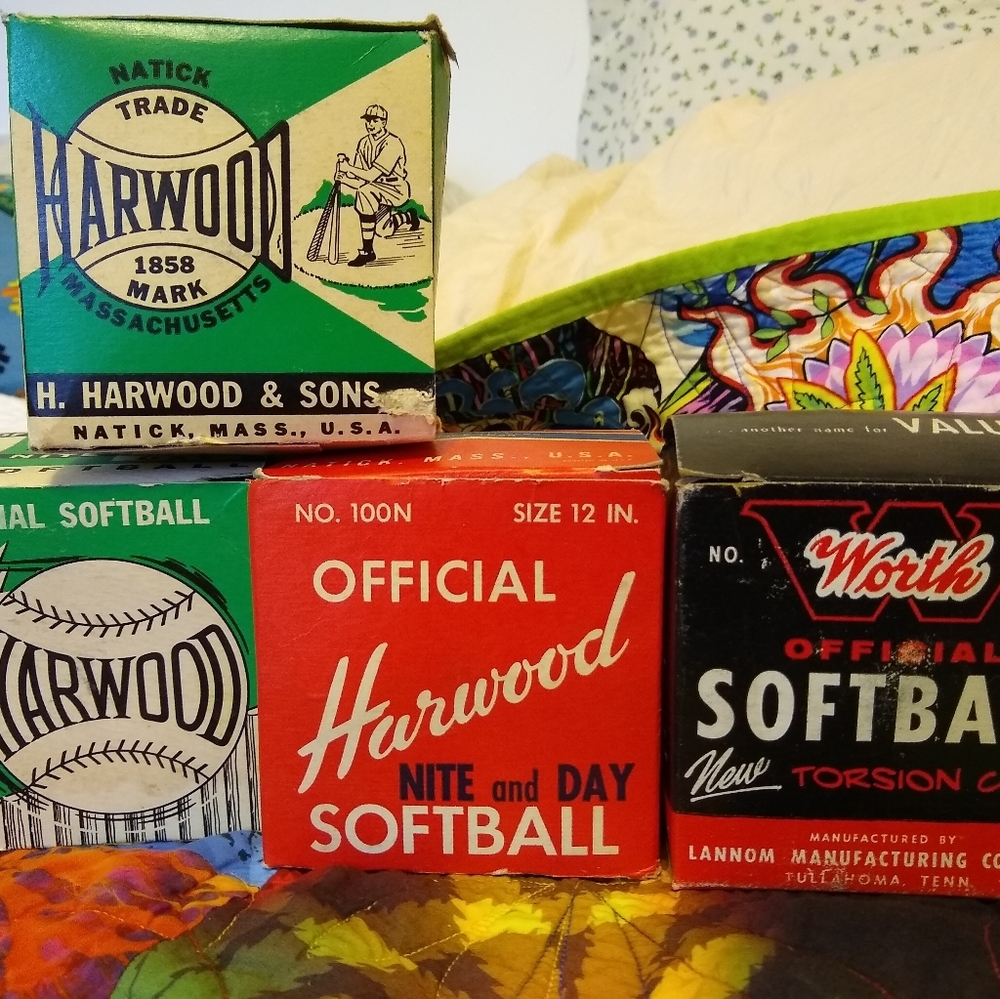 Vintage Harwood Softball lot